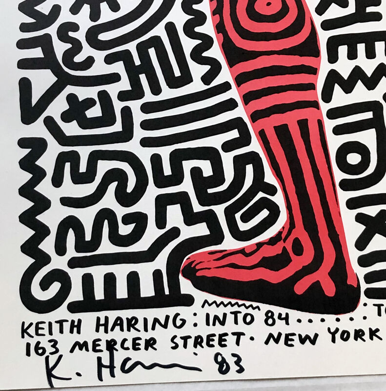 Keith Haring, ‘Signed Keith Haring Into 84 poster’, 1983, Posters, Offset lithograph, Lot 180