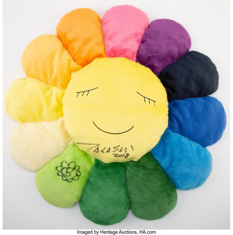 Takashi Murakami, ‘Flower Cushion Rainbow (Large)’, Other, Polyester cushion, Heritage Auctions