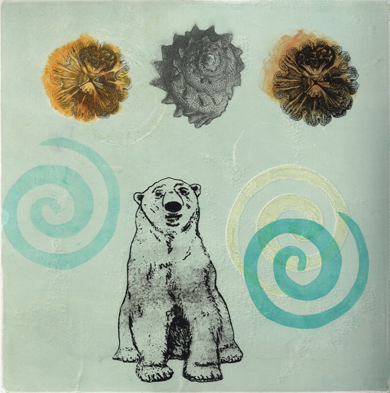 Maryly Snow, ‘Polar 2: Gyres and Shells’, 2010, Print, Monoprint, Kala Art Institute