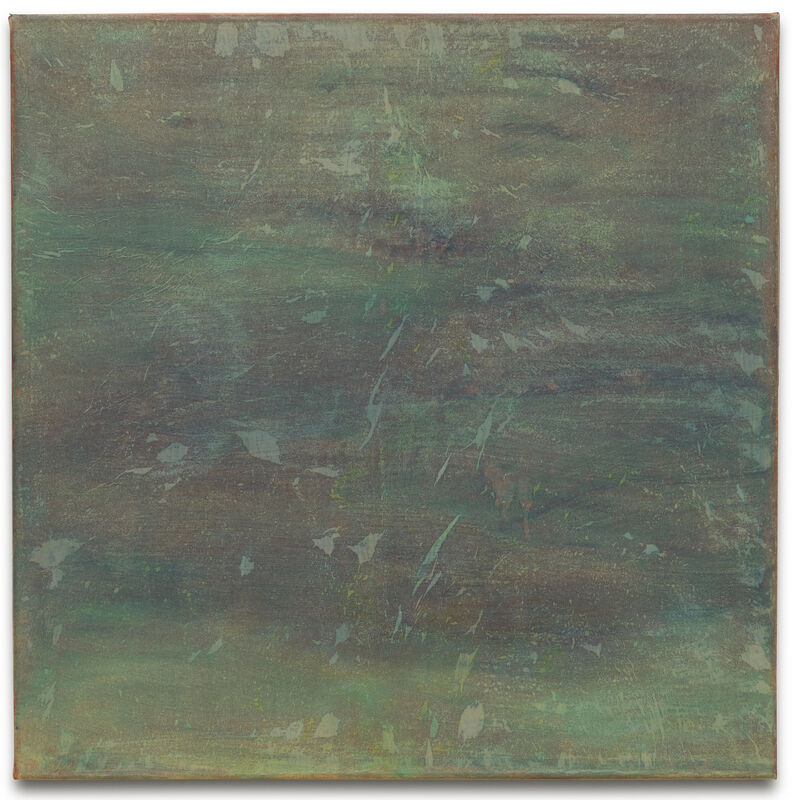 Harpa Árnadóttir, ‘To paint the sea so greenbottle blue?’, 2019, Painting, Calcified seaweed, pigment, paper and watercolour on linen, Hverfisgallerí