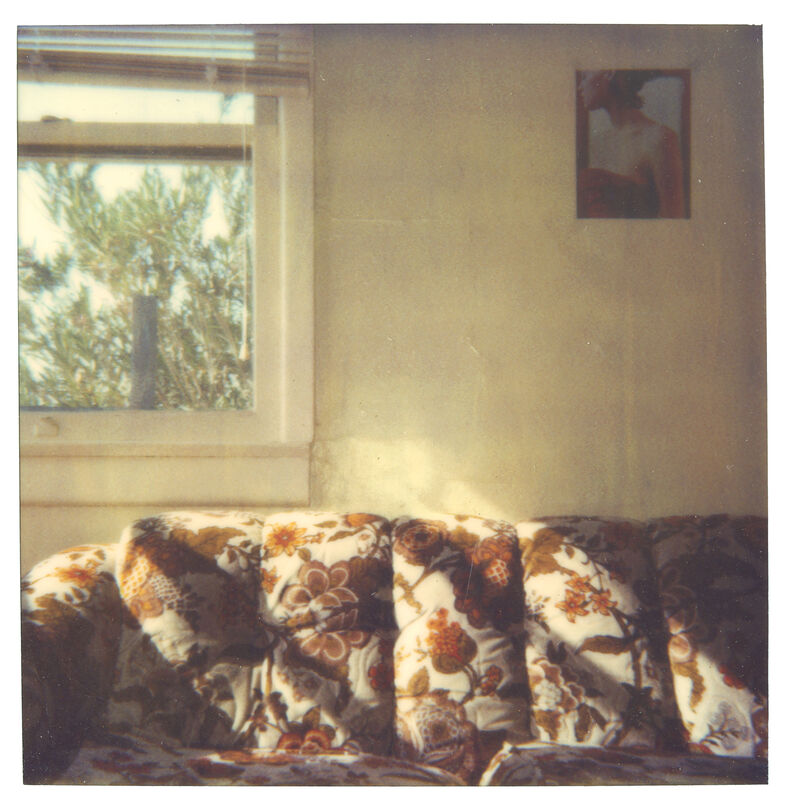 Stefanie Schneider, ‘Orange Flowered Couch at Sunset’, 1999, Photography, Digital C-Print based on a Polaroid, not mounted, Instantdreams