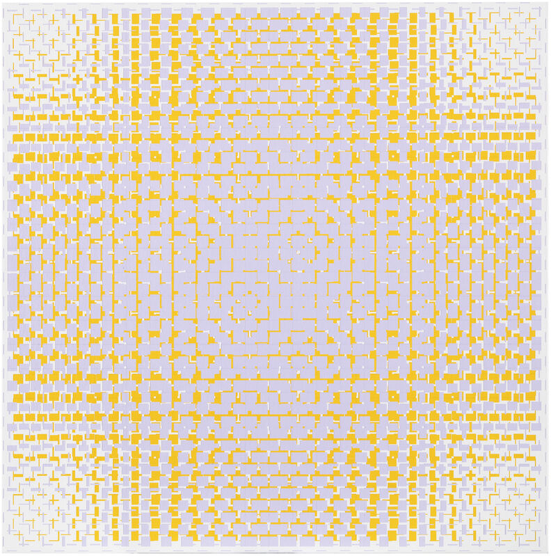 Matti Kujasalo, ‘Lilac-yellow’, 2016, Painting, Acrylique sur toile, Galerie Denise René