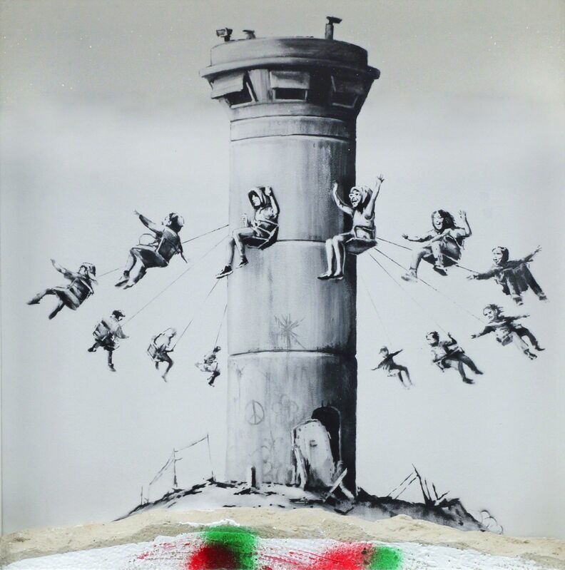 Banksy, ‘Walled Off Box Set’, 2017, Print, Giclee print with concrete piece of wall,, Roseberys
