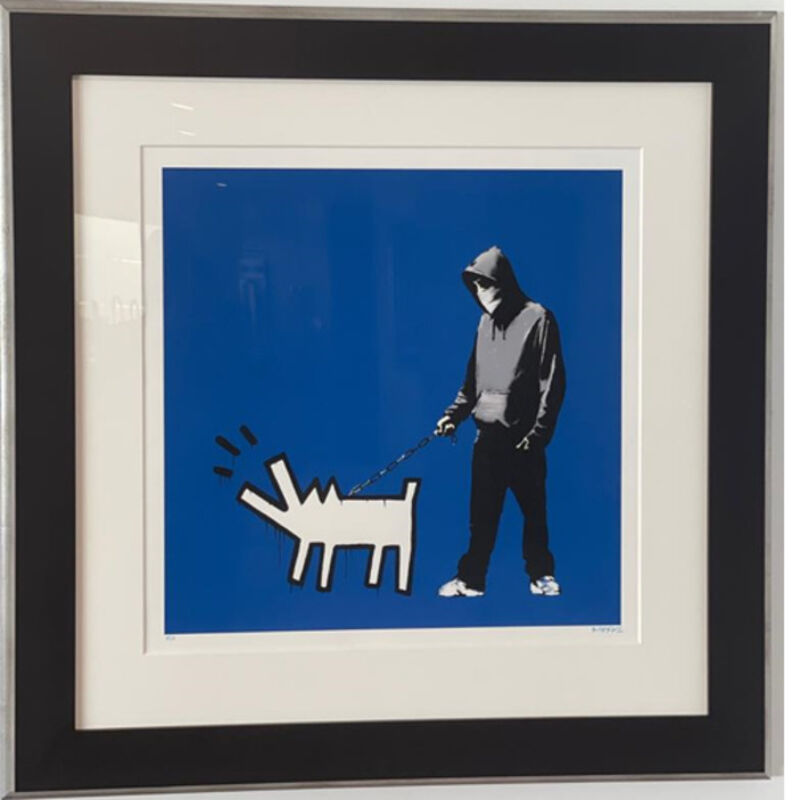 Banksy, ‘Choose Your Weapon (Dark Blue AP)’, 2010, Print, Screen-print in colors on wove paper, MoonStar Fine Arts Advisors