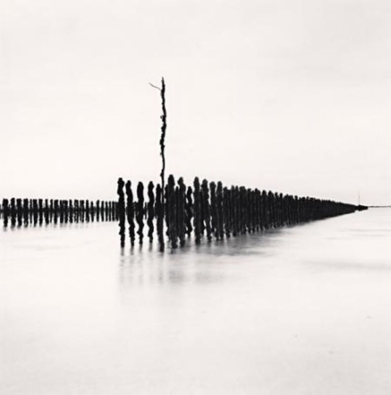 Michael Kenna, ‘Mussel Posts, Chausey Islands, France’, 2007, Photography, Sepia toned silver gelatin print, Huxley-Parlour