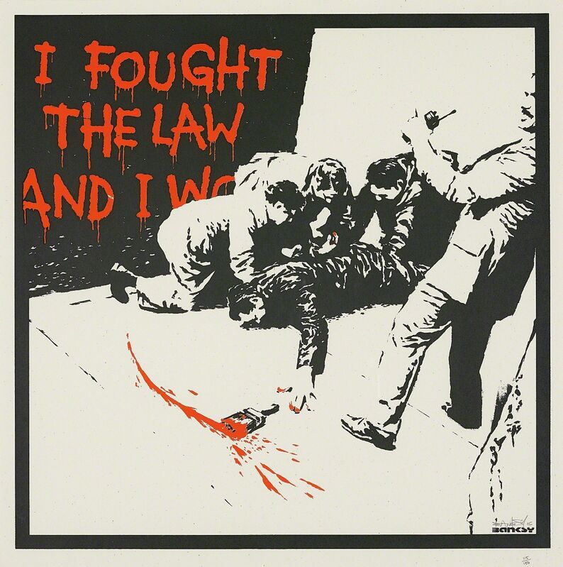 Banksy, ‘I Fought the Law’, 2005, Print, Screenprint in colours, on wove paper, with full margins, Phillips