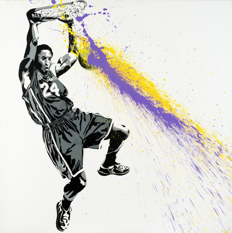 Mr. Brainwash, ‘Kobe Bryant’, 2009, Painting, Screenprint with acrylic, spraypaint and stencil on canvas, Artsy x Forum Auctions