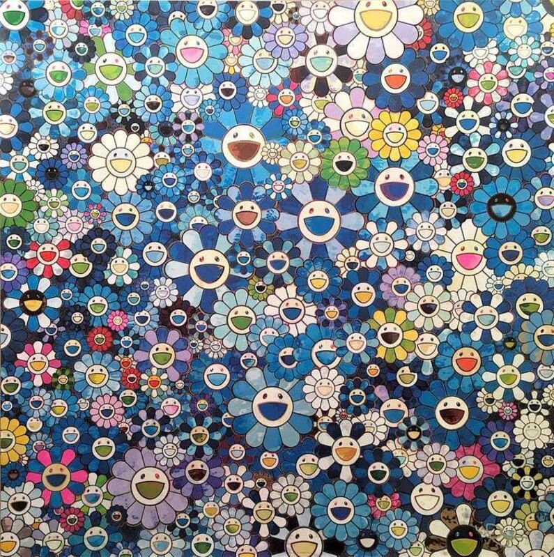 Takashi Murakami, ‘Shangrila La Blue’, 2015, Print, Offset lithograph, Dope! Gallery