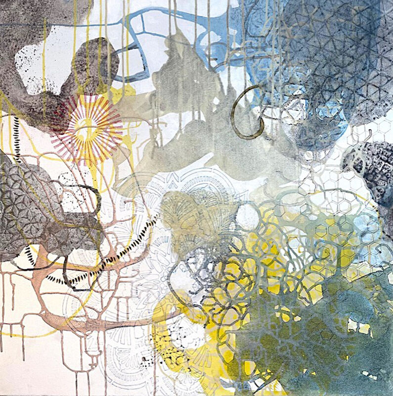 Barbara Fisher, ‘The Grand Scheme 1’, 2021, Painting, Acrylic and pencil on canvas, Stanek Gallery