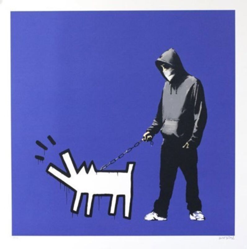 Banksy, ‘Choose Your Weapon (Dark Blue AP)’, 2010, Print, Screen-print in colors on wove paper, MoonStar Fine Arts Advisors
