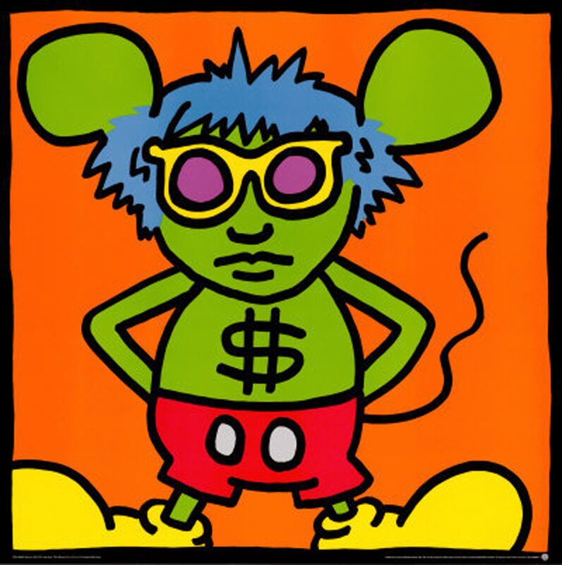 Keith Haring, ‘Andy Mouse’, ca. 1993, Reproduction, Offset Lithograph, EHC Fine Art Gallery Auction