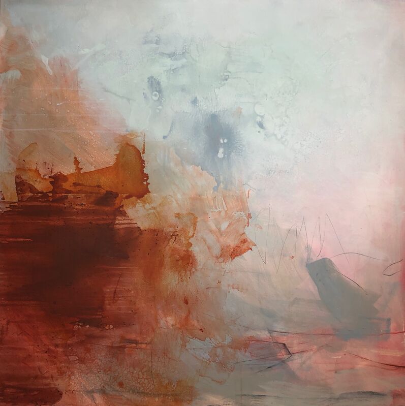 Deborah Fine, ‘Burning River’, 2019, Painting, Mixed media on canvas, Stanek Gallery
