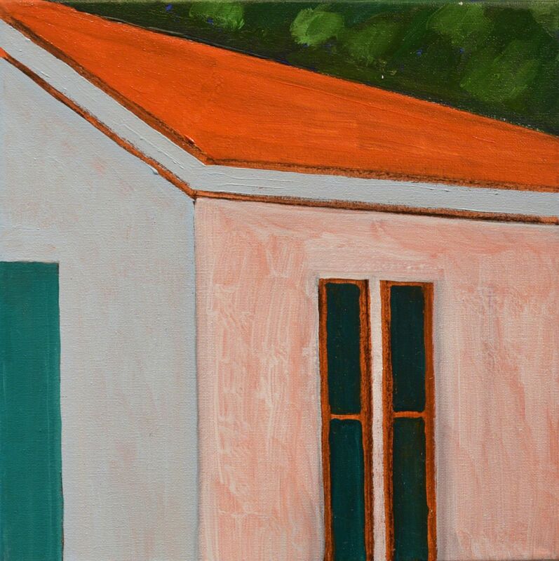 Adrianne Lobel, ‘Orange Roofline’, 2018, Painting, Carter Burden Gallery