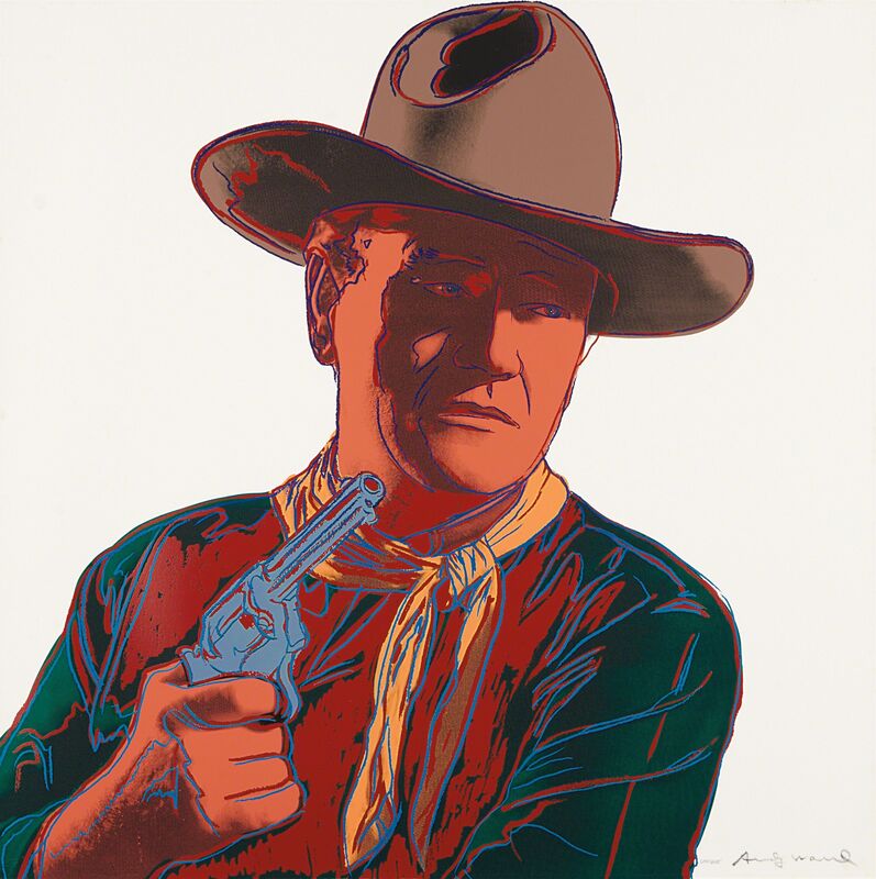 Andy Warhol, ‘John Wayne, from Cowboys and Indians’, 1986, Print, Screenprint in colors, on Lenox Museum Board, the full sheet, Phillips