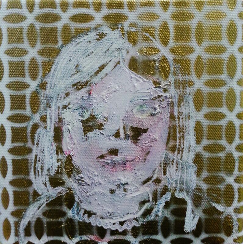 Nelson Figueroa, ‘"Study for a Child Close-up"’, 2015, Painting, Oil and spray paint on canvas, Espacio 20/20