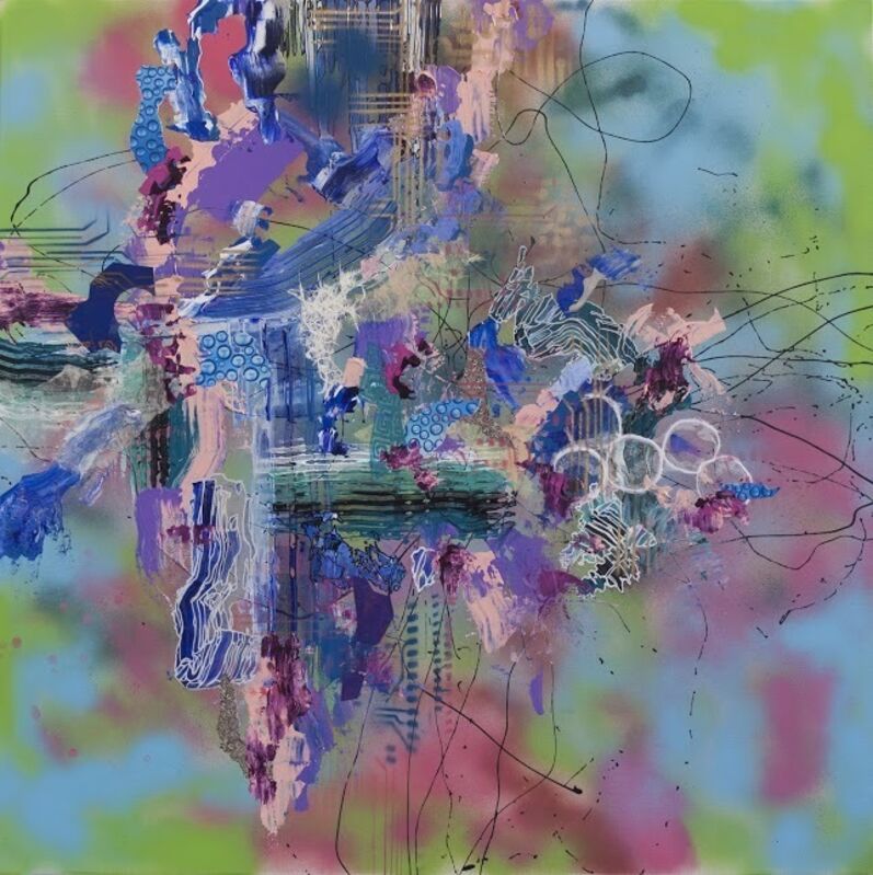 Yuni Lee, ‘Techno Genesis’, 2017, Painting, Mixed media on canvas, Ro2 Art