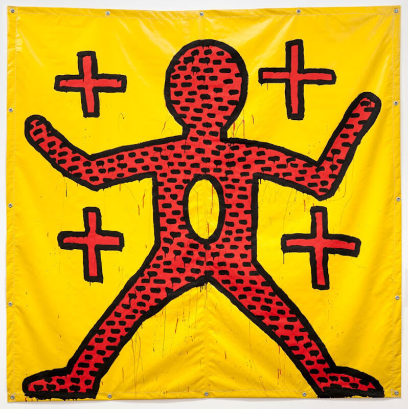 Keith Haring, ‘Untitled’, 1981, Painting, Vinyl paint on vinyl tarpaulin, de Young Museum