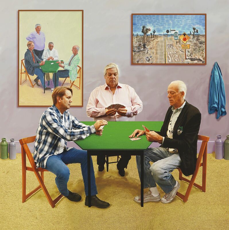 David Hockney, ‘A bigger card players’, 2015, Print, Photographic drawing printed on paper mounted on aluminium, edition 1 of 12, National Gallery of Victoria 
