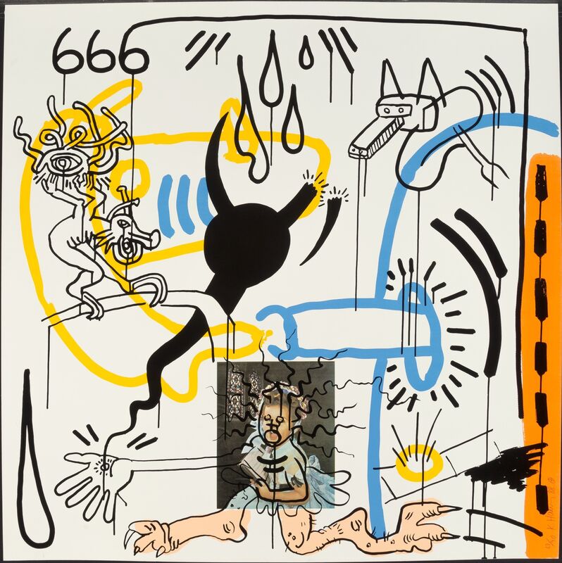 Keith Haring, ‘No. 8, from Apocalypse portfolio’, 1988, Print, Silkscreen in colors on heavy wove paper, Heritage Auctions