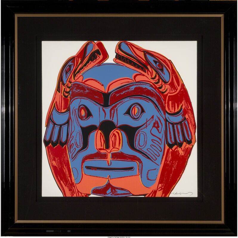 Andy Warhol, ‘Northwest Coast Mask, from the Cowboys and Indians series’, 1986, Print, Screenprint in colors on Lenox Museum Board, Heritage Auctions