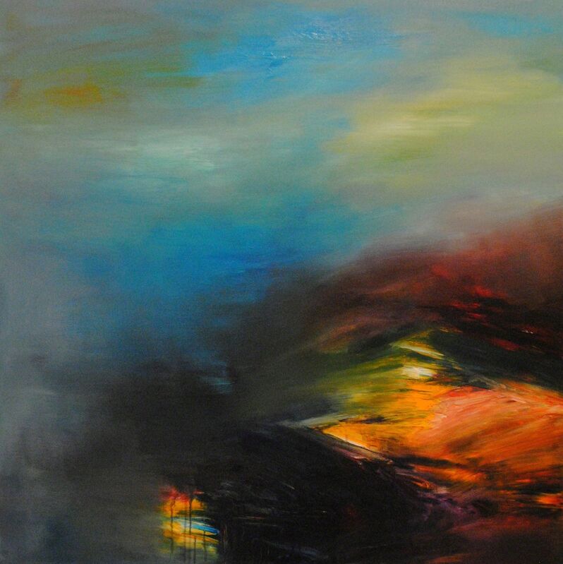 MD Tokon, ‘Fire at the Ocean’, 2013, Painting, Acrylic on Canvas, Isabella Garrucho Fine Art