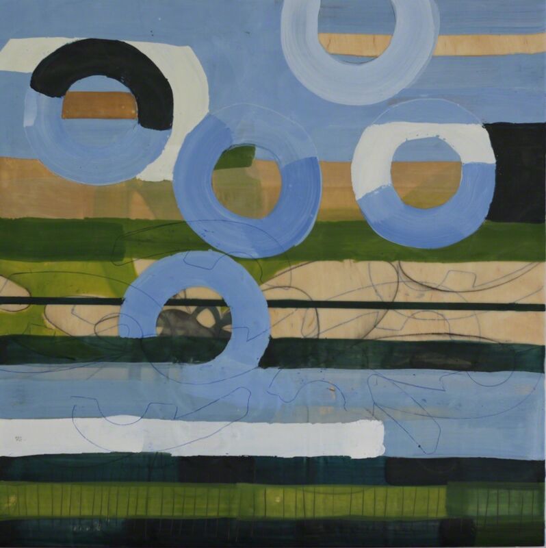 Amber George, ‘Rolling Through 3’, 2014, Painting, Encaustic on panel, Susan Eley Fine Art