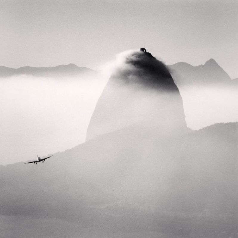 Michael Kenna, ‘Plane and Sugar Loaf Mountain, Rio Di Janeiro, Brazil’, 2006, Photography, Sepia toned silver gelatin print, Huxley-Parlour