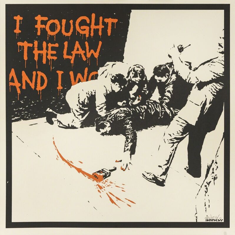 Banksy, ‘I Fought the Law’, 2005, Print, Screenprint in colours, Forum Auctions