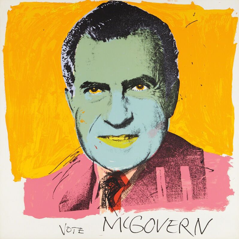 Andy Warhol, ‘Vote McGovern’, 1972, Print, Screenprint in colors, on Arches 88 paper, the full sheet, Phillips