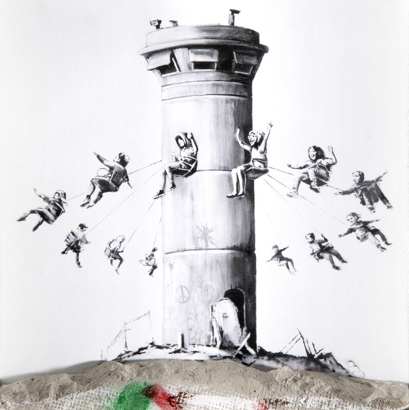 Banksy, ‘Walled Off Hotel Box Set’, Ephemera or Merchandise, Mixed media, lithograph in colours on paper with a chunk of concrete, Tate Ward Auctions