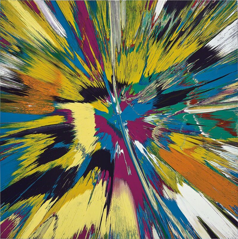 Damien Hirst, ‘Beautiful Exploded Aquarium Painting’, 2007, Painting, Household gloss on canvas, Phillips