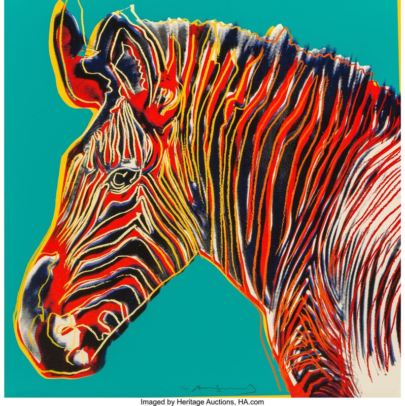 Andy Warhol, ‘Grevy's Zebra, from Endangered Species’, 1983, Print, Screenprint in colors on Lenox Museum Board, Heritage Auctions