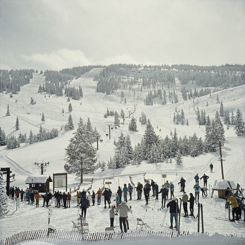 Slim Aarons, ‘Skiing In Vail’, 1964, Photography, Chromogenic Lambda Print, IFAC Arts