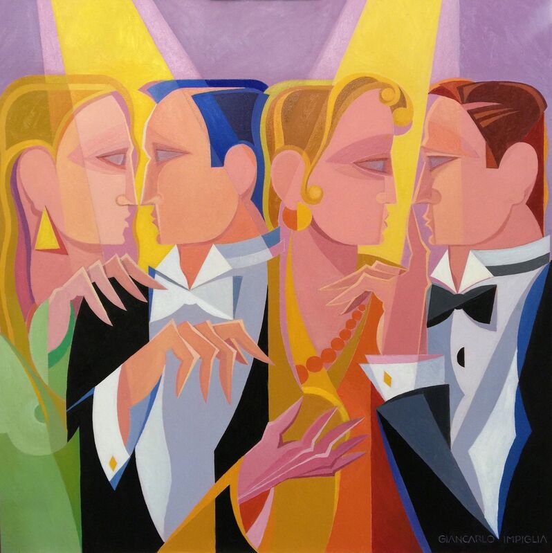 Giancarlo Impiglia, ‘Gossip’, 2017, Painting, Oil on panel, MvVO ART