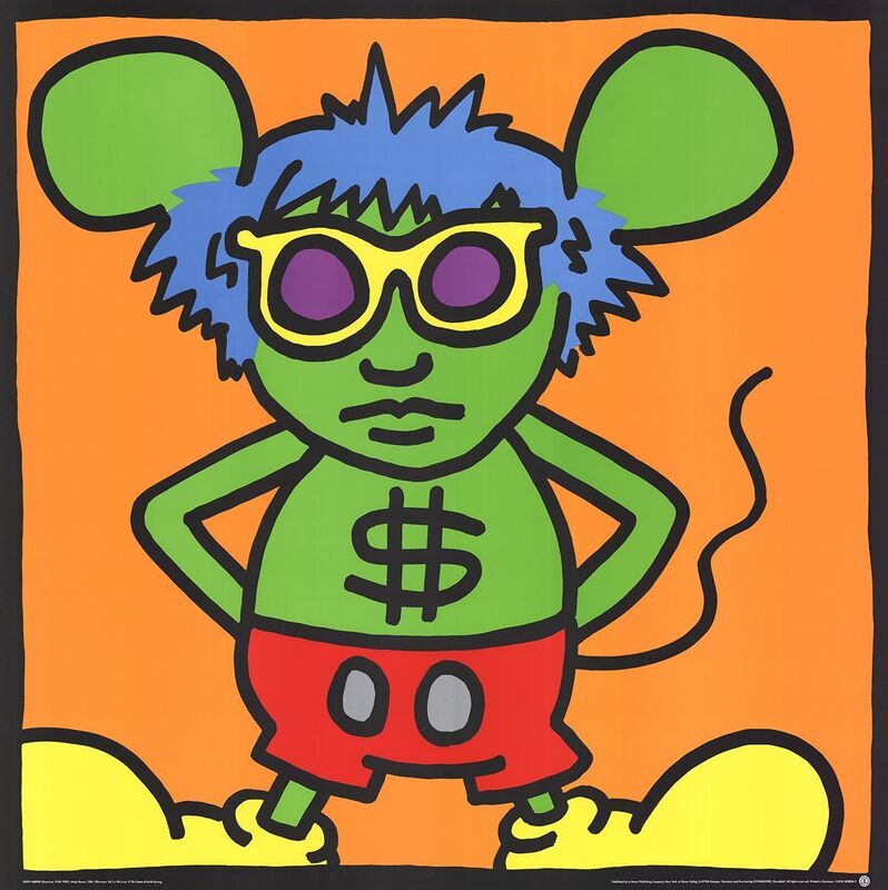 Keith Haring, ‘Andy Mouse, Dollar Sign’, 1991, Reproduction, Silkscreen, ArtWise