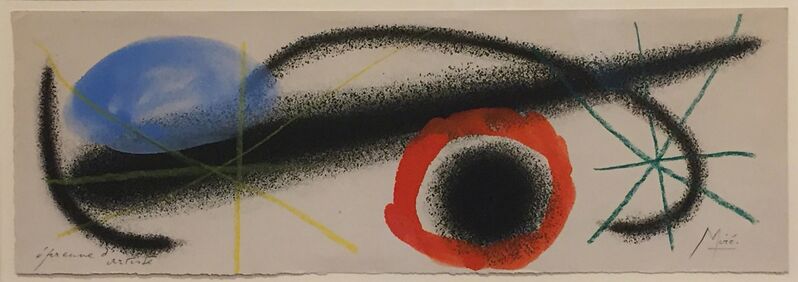 Joan Miró, ‘Nous Avons ’, 1959, Mixed Media, Original etching and Aquatint with hand coloring in gouache and crayon., Off The Wall Gallery