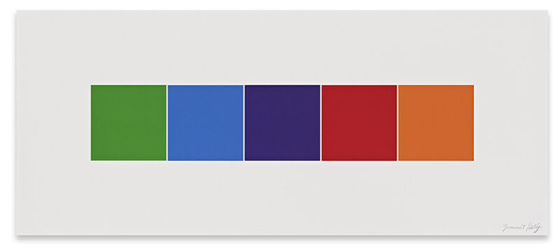 Ellsworth Kelly, ‘Color Squares 4’, 2012, Print, 5-color lithograph, Upsilon Gallery
