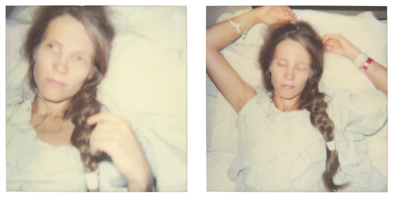 Stefanie Schneider, ‘Sleep (Burned), diptych’, 1999, Photography, Print on Velvet Watercolor, 310gsm, No OBAs, Bright White, Acid Free, not mounted, Instantdreams