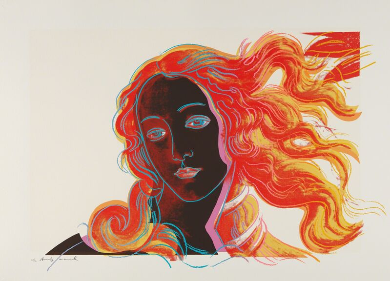 Andy Warhol, ‘Sandro Botticelli, Birth of Venus, 1482, from Details of Renaissance Paintings’, 1984, Print, Screenprint in colors, on Arches Aquarelle paper, with full margins, Phillips
