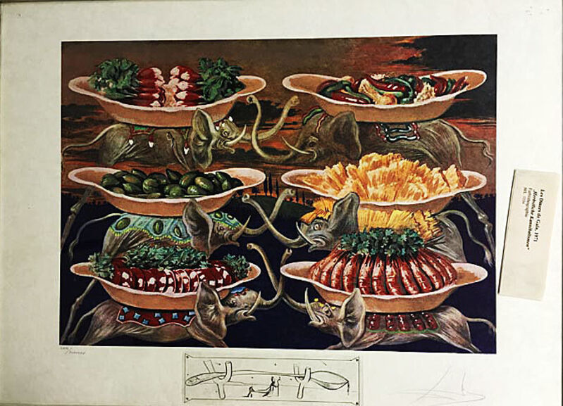 Salvador Dalí, ‘Dinner-for-gala Autumnal Cannibalism’, Mixed Media, Galerie Artpark Karlsruhe