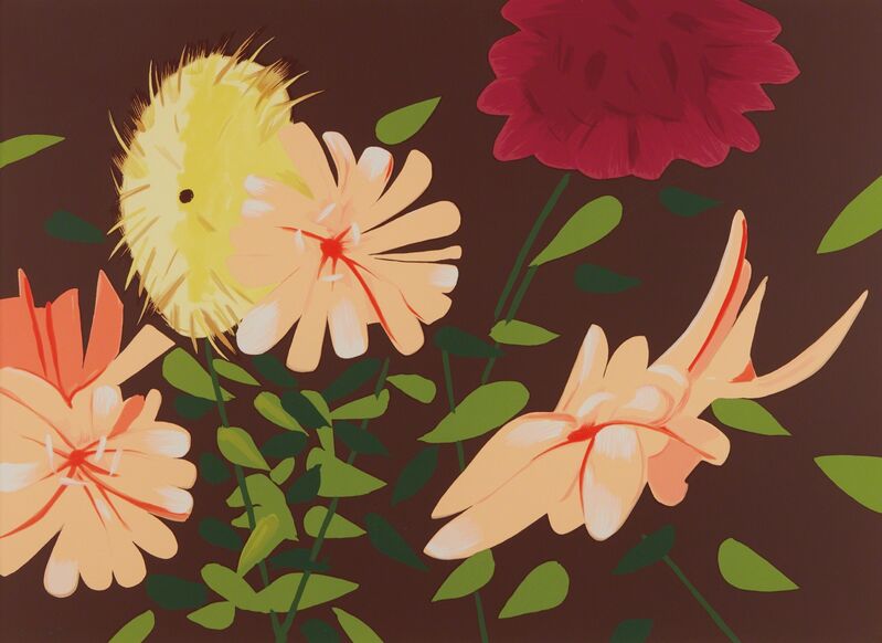 Alex Katz, ‘Late Summer Flowers’, 2013, Print, Screenprint in colors, on Museum board, the full sheet, Phillips