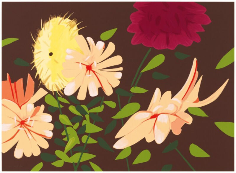 Alex Katz, ‘Late Summer Flowers’, 2013, Print, Silkscreen in thirty-eight colors, Upsilon Gallery