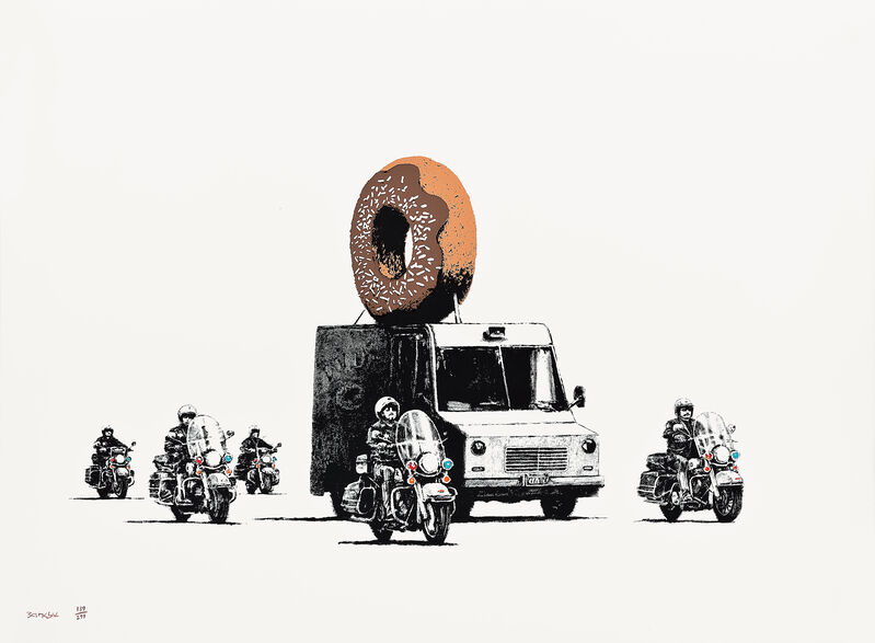 Banksy, ‘Donuts Chocolate’, 2009, Print, Screenprint on Arches wove paper, Seoul Auction