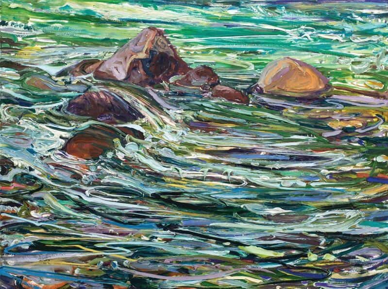 Lilian Garcia-Roig, ‘Cumulative Nature: Rocks and Rapids’, 2019, Painting, Oil on canvas, Valley House Gallery & Sculpture Garden