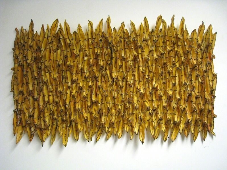 Brenda Mallory, ‘Shirring’, 2012, Mixed Media, Waxed cloth, nuts & bolts, Julie Nester Gallery