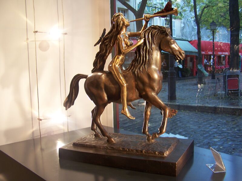 Salvador Dalí, ‘Lady Godiva With Butterflies’, Conceived in 1976, Sculpture, Bronze lost wax process, Dali Paris