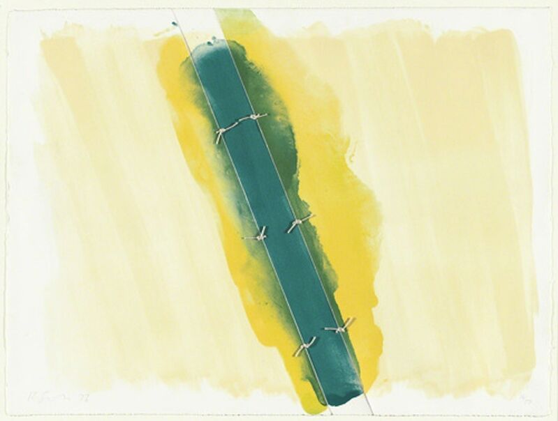 Richard Smith (1931-2016), ‘Lawson Set I (green tied in 3 sections)’, 1973, Print, Lithograph, Bernard Jacobson Gallery