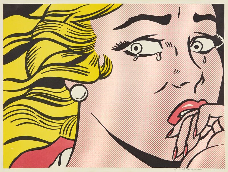 Roy Lichtenstein, ‘Crying Girl’, 1963, Print, Offset lithograph in colors, on light-weight wove paper, with full margins, Phillips