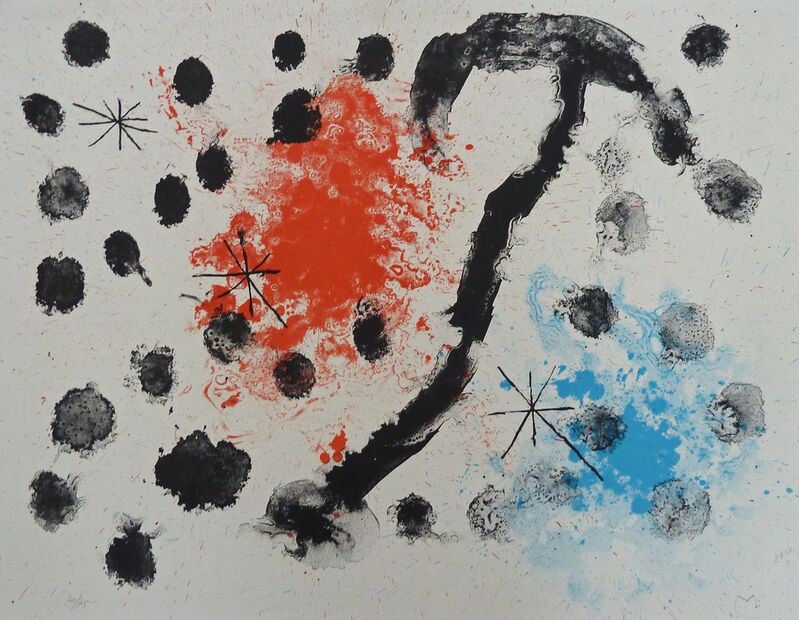 Joan Miró, ‘Plate XI, from: Album 19’, 1961, Print, Original Hand Signed and Numbered Lithograph in Colours on BFK Rives Wove Paper, Gilden's Art Gallery