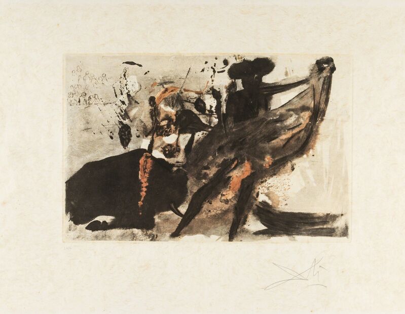 Salvador Dalí, ‘La Tauramachie Individuelle (Field 72-11; M&L 153a)’, 1966, Print, Etching with aquatint printed in colours, Forum Auctions
